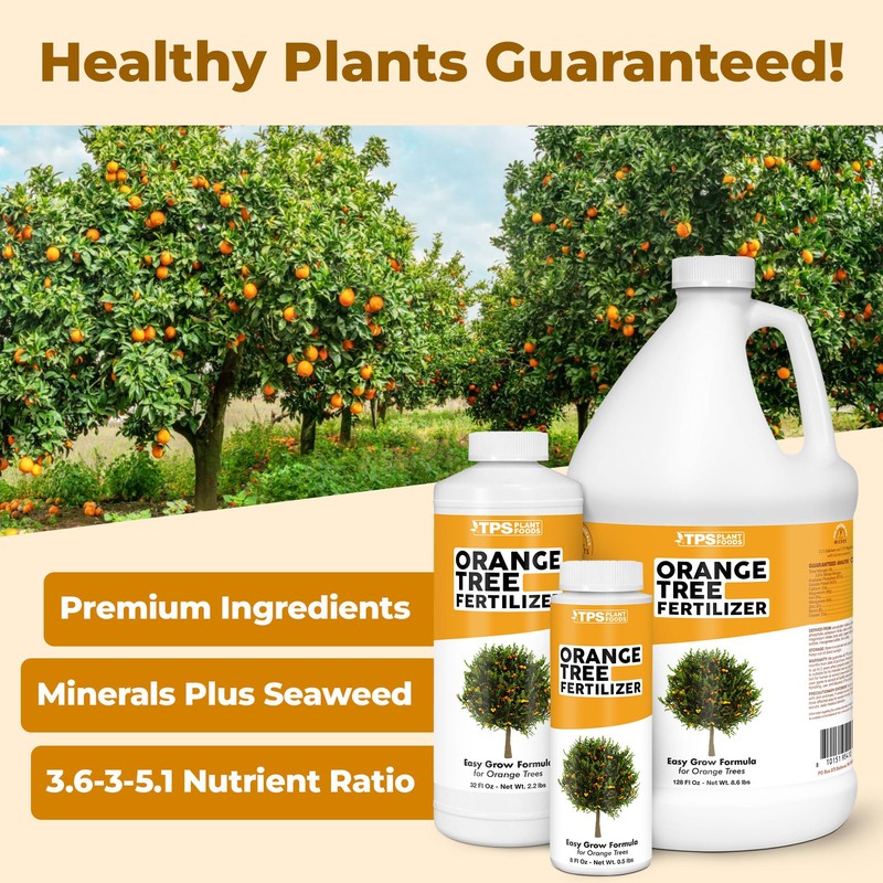Orange Tree Fertilizer, Complete Liquid Orange Tree Citrus Plant Food,