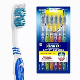 Oral-B Cavity Defense Soft Toothbrush, Removes Bacteria, Cavity Protection