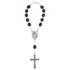 MaMeMi Car Rosary Carved Wooden Bead with Clasp Christopher and