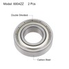 sourcing map 6004ZZ Deep Groove Ball Bearings Z2 20mm X
