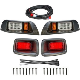 kemimoto TXT Light Kit Compatible with EZGO TXT Golf Cart LED Headlight & Tail Light Kit 1996-2013 Gas and Electric