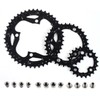 Ausi 3pcs Bicycle Chainrings 22/32/44T Speed Crankset Chain Ring Set