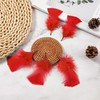 Soarer Red Turkey Feathers - 300pcs 3-5inch Feathers for Kindergarten