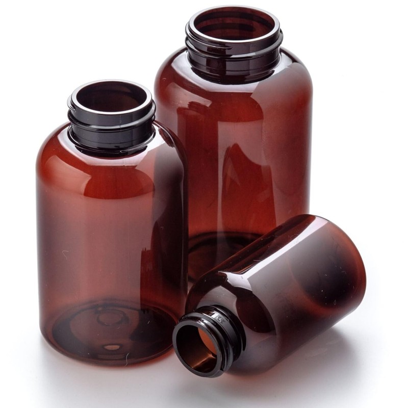 50ml Plastic Medical Pill Pots with Child-Resistant Lids - Strong,