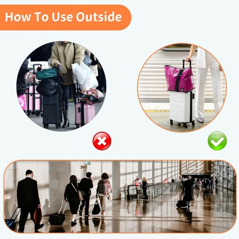 DACUAN Elastic Fastening Belt for Luggage, 3pcs Suitcase Elastic Strap