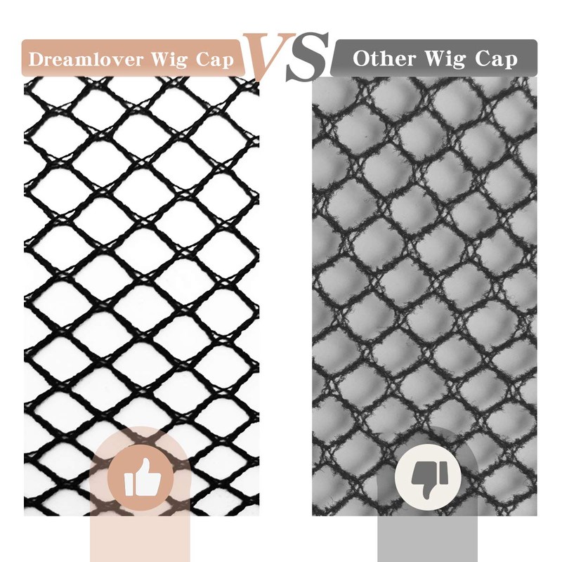 Dreamlover Crochet Wig Caps, Black Mesh Wig Caps for Wigs,