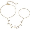 Yellow Gold Plated Hand Chains Bracelet for Women | Dainty