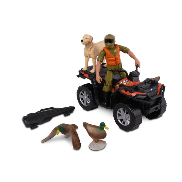 NKOK 1: 18 Realtree 8Piece Polaris Sportsman Duck Hunting Playset,