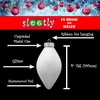 SLEETLY 12pk Christmas Tear Drop Finial Hanging Pendant Baubles for