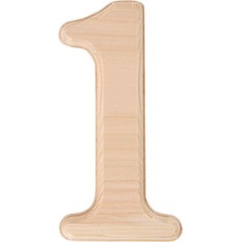 Hillman 847322 Pine House Number 1, 6.5-Inch Wood