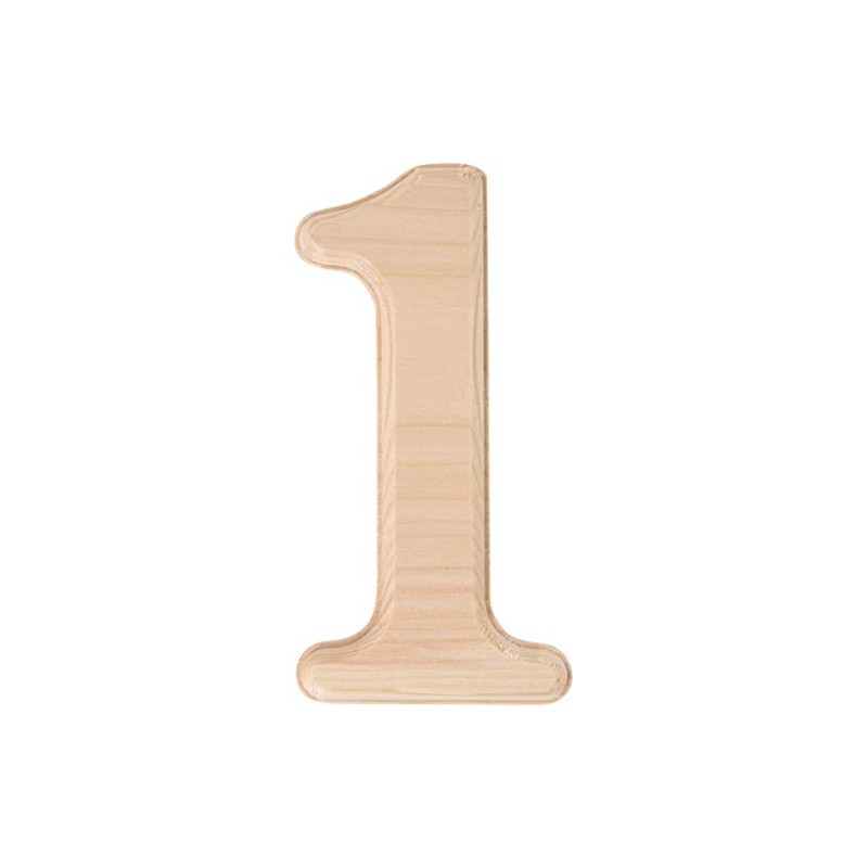 Hillman 847322 Pine House Number 1, 6.5-Inch Wood