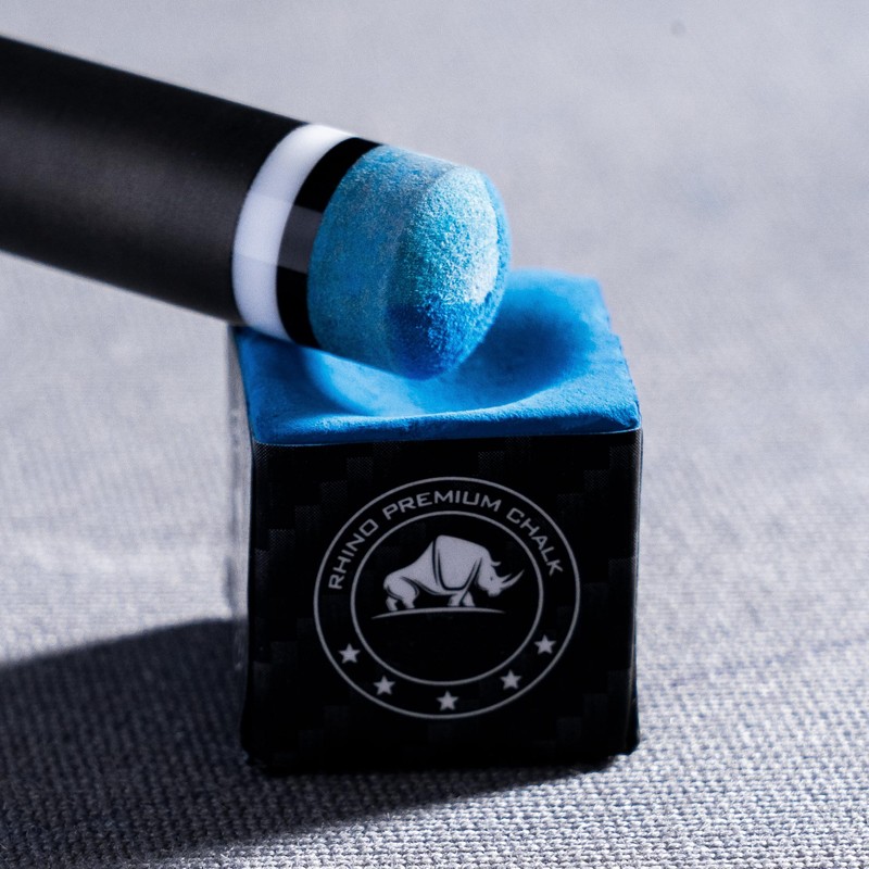 RHINO TIME Crystal Pool Billiard Cue Tip - 14mm/ Blue/Hardness: