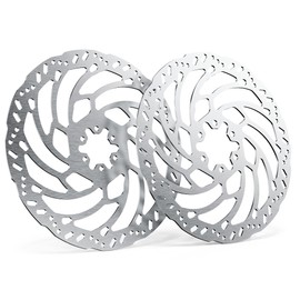 Heavy-Duty 220 mm Thickened Stainless Steel Front&Rear Brake Disc Rotor for for Sur-Ron Light Bee LBX, Segway X160/X260 - Enhanced Cooling & Durability