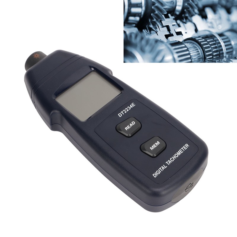 Digital Tachometer Laser Photo Non Contact Tach Meter Measurement Tool