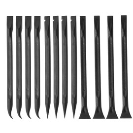 Cionyce 12 Pack Pen-Shaped Scraper Plastic Cleaning Scraper Tool Non-Scratch Cleaning Scraper 3-Kind(Black)