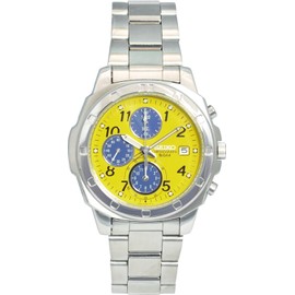 SEIKO watch back overseas model yellow SND409 Men, Yellow, Modern