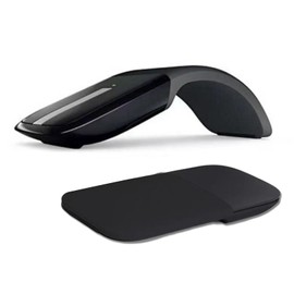 Akozon Mouse Wireless, Wireless Arc Mouse Touch Thin Arc Bluetooth Surface Receiver S Pro Touch Portable Folding Optical