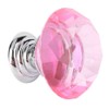 10Pcs Crystal Cabinet Knobs,30mm/1.18inch Pink Diamond Decorative Pulls Handles Diamond