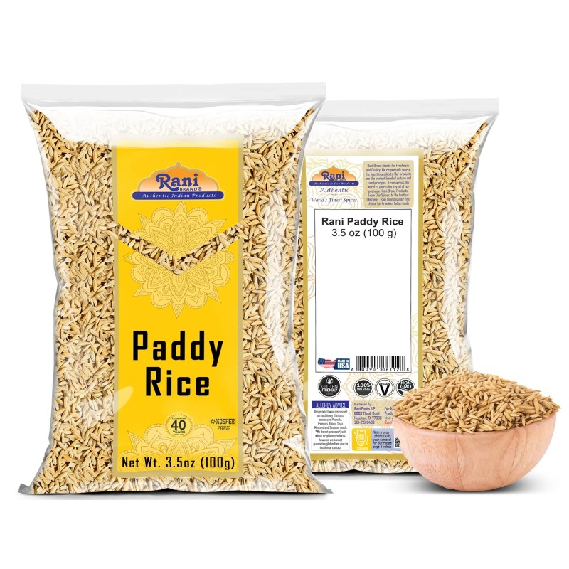 Rani Paddy Rice (Raw Unfinished Rice) 3.5oz (100g)