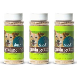 Herbsmith Kibble Seasoning – Freeze Dried Duck – DIY Raw Coated Kibble Mixer - Dog Food Topper for Picky Eaters [Bundle x3 Units]