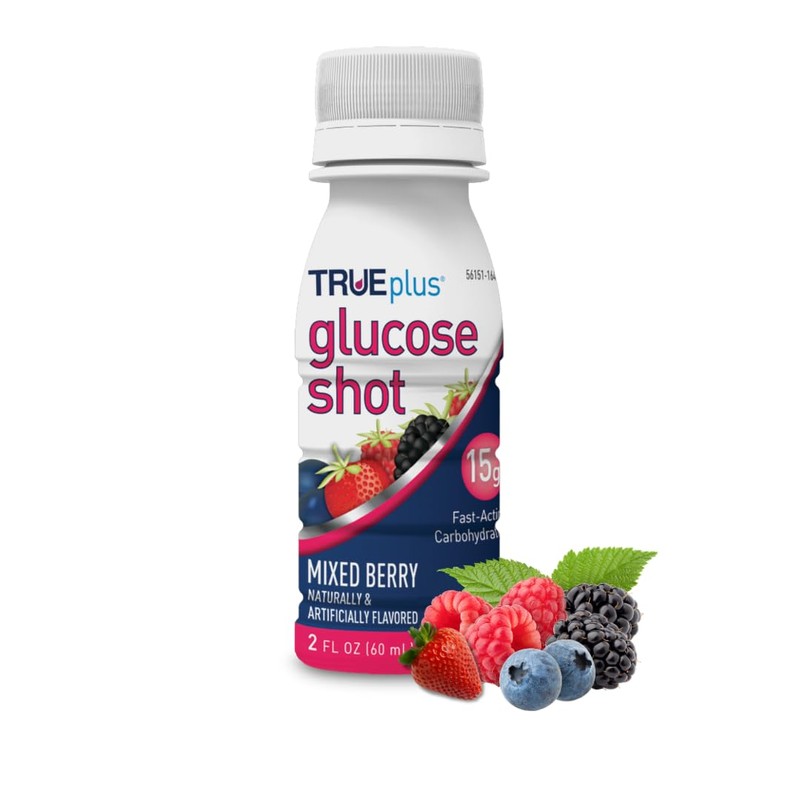 TRUEplus® Glucose Shots 24 Bottles - Mixed Berry