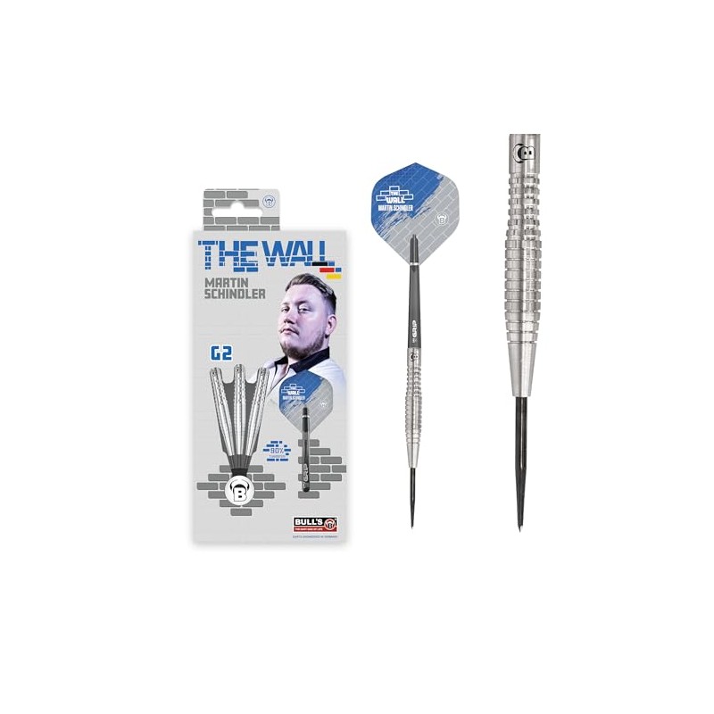 BULL'S Unisex - Adult Martin Schindler Dart, Silver, 21g