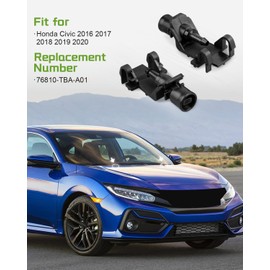 Windshield Washer Nozzles Fit for Front Honda Civic 2016 2017 2018 2019 2020 Water Wiper Spray Jet Spray Nozzles Replace 76810-TBA-A01 2Pcs