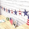 AquaChase Patriotic Wooden Banner Decor, Retro Stars and Strips Printed