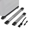 LUCKUP Heavy Duty Appliance Rollers W/Crowbar, Extendable Washing Machine Stand