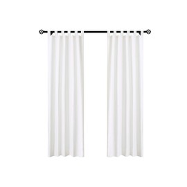 Loft Living Winmate Insulated Cotton Tab Top Curtain Panel - Pair Each 40" x 72" in White