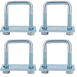 MYZHRE 4 Pack 2 inch Leaf Spring Clamp Kit, U-Bolts Kits for Truck/Boat Trailer/Ski Boat/Sailboat Trailer, Locks Leaf Springs Together For Stabilizing,Provides Better Control of Axle Torque.