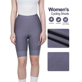 INBIKE Padded Bike Shorts Women Cycling Shorts with Pocket Biking Shorts for Spinning Road Bike MTB Purple