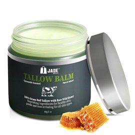 Jade Outlet Inc Chamomile Tallow Balm | Nourishing Moisturizer for Dry & Delicate Skin | Grass-Fed Beef Tallow & Shea Butter