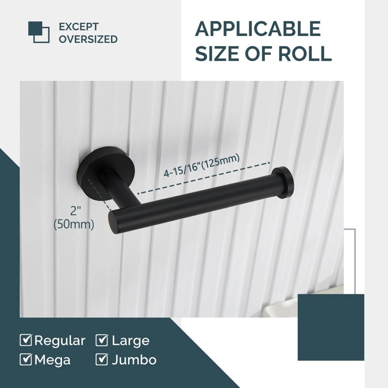 ruiling Ruling ATK-197 Wall Mounted Single Arm Toilet Paper Holder