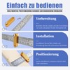 Mesee 4 Stück Stahllineal Locator, Scribe Ruler Locator, Holzbearbeitung Stahl