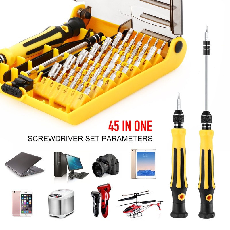 45 in 1 Mini Screwdriver Set, VCOO Torx Bit Tools