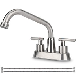 Bietor Utility Laundry Sink Faucet,Laundry Tub Faucet with 3/4" NPT Threaded End & 2 Lever Handles