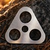 Folding Stainless Steel Tripod, Portable Camping Pot Hanger for Cooking