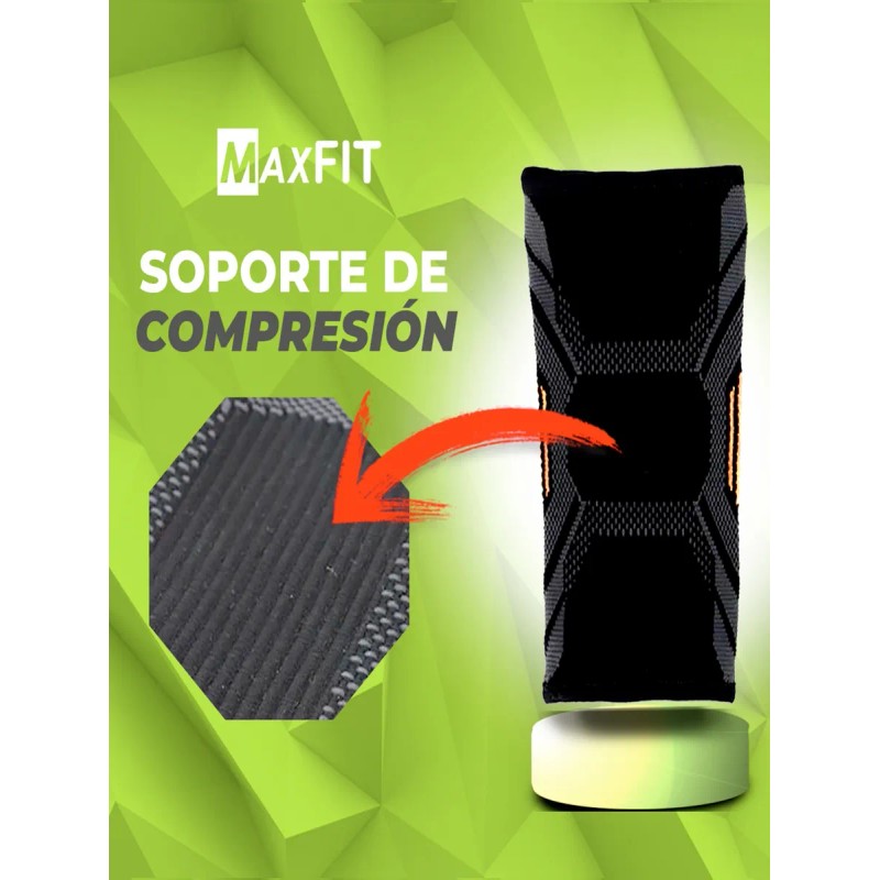 Par Codera Elastica Compresion Deportiva Lesion Maxfit Hz006