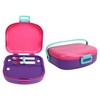 Bento Lunch Box ABS Separate Compartments with Buckle Handle Leakage