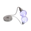 TopHomer Clear, 2 Pcs Crystal Ball Light Pull Cord, Clear
