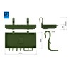 Delphin ShelfPOD Rodpod Shelf, Camo, RodPod Fishing Tackle Storage Tackle