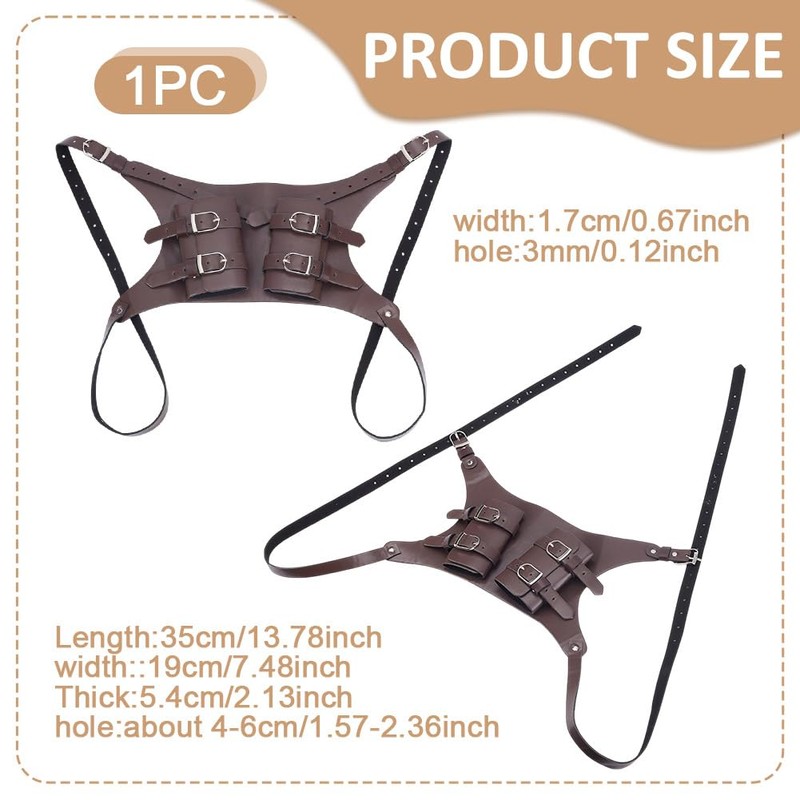 NBEADS Sword Back Holder, Adjustable Sword Shoulder Back Sheath Holder