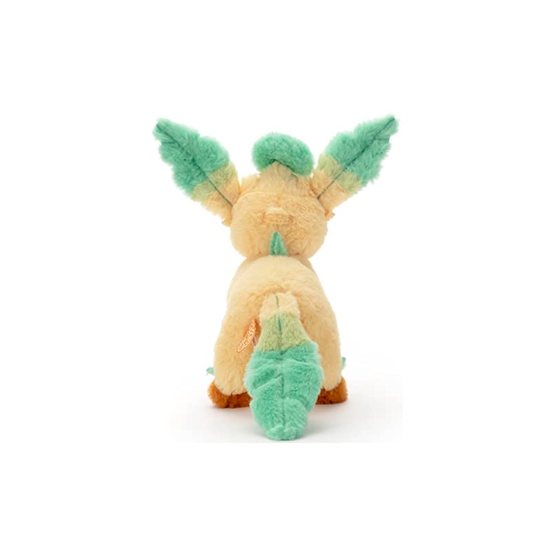 Pokemon Collapsed Plush, S, Leafeon, Height Approx. 7.1 inches (18