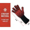 BBQ Gloves - 1472 Degree F Heat Resistant Grilling Gloves