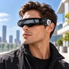 Polarized Shield Sunglasses for Outdoor Wear – Futuristic Rectangle Black
