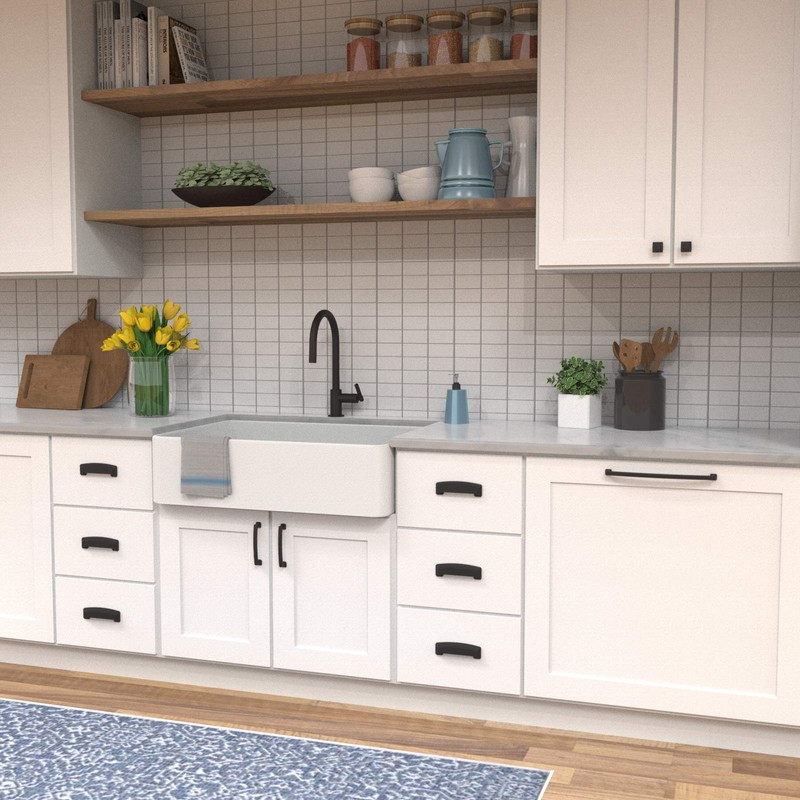 Hickory Hardware 10 Pack Solid Core Kitchen Cabinet Pulls, Luxury