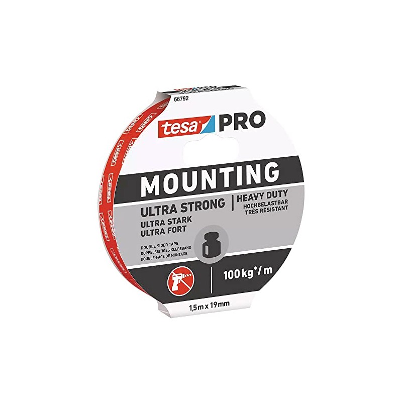 tesa Mounting PRO Ultra Strong Double Sided Tape 1.5 x