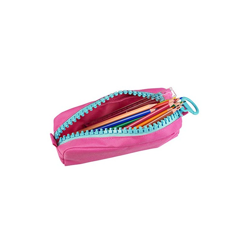 Idena 20099 Pencil Case with Giant Zipper, Magenta