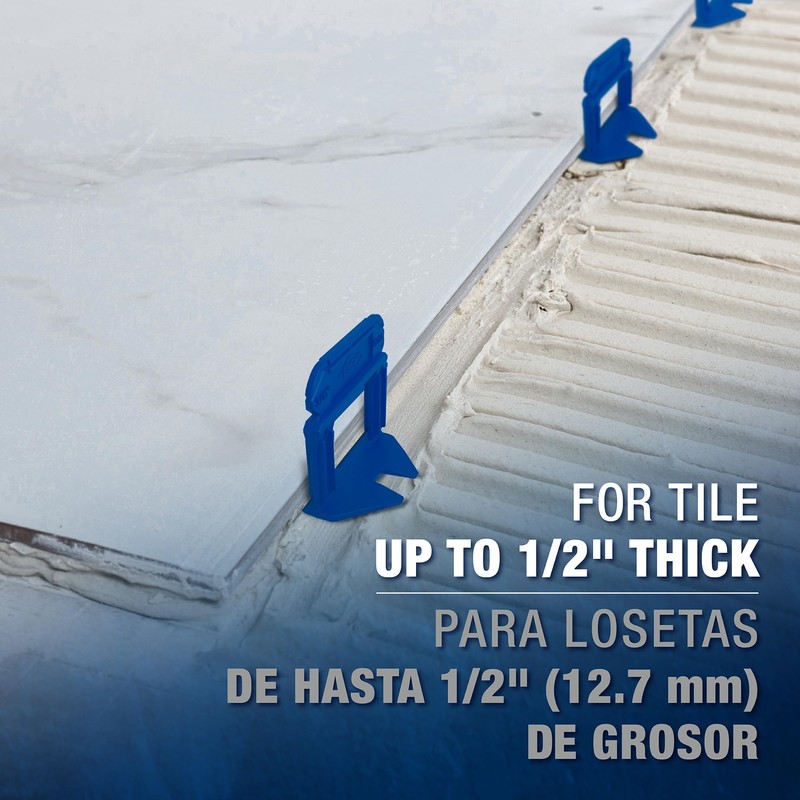 QEP LASH XL Tile Leveling System Clips for 3/16" Grout